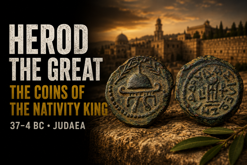 Herod the Great Coins: Biblical King, Prutot & Nativity History