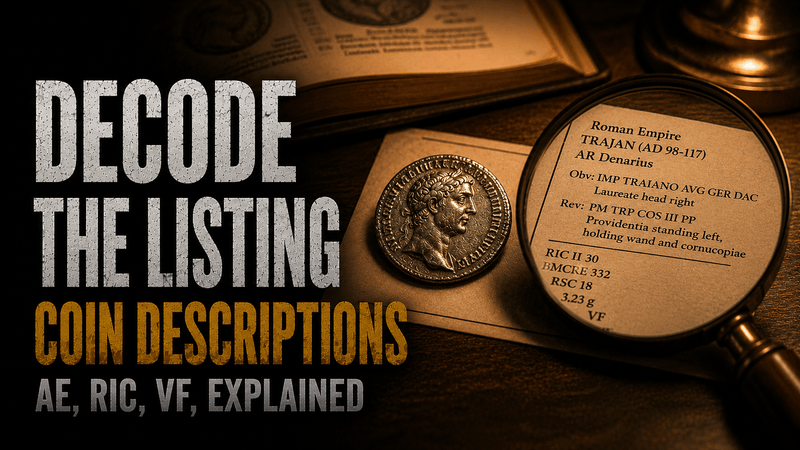 How to Read an Ancient Coin Description - Kinzer Coins