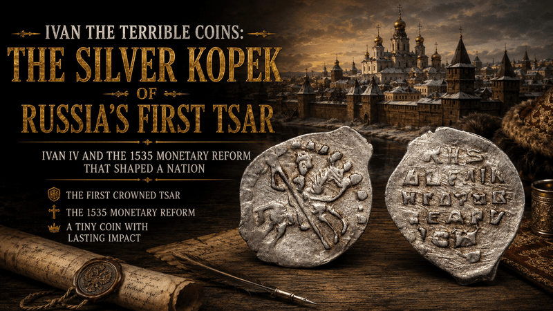 Ivan the Terrible Coins: The Silver Kopek of Russia’s First Tsar - Kinzer Coins