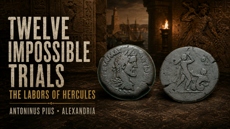Labors of Hercules Coins: Antoninus Pius Alexandrian Drachms