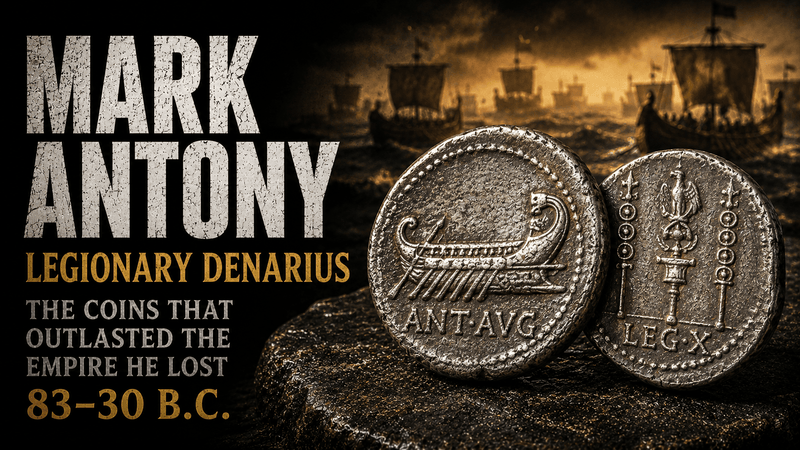 Mark Antony and His Coins  83–30 BC · Ally of Caesar · Rival of Augustus · Commander at Actium - Kinzer Coins