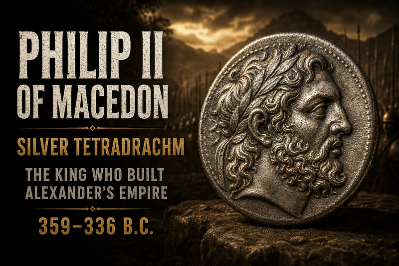 Philip II of Macedon and His Coins: The King Who Built Macedonia Before Alexander Conquered the World  382–336 BC · King of Macedon · Father of Alexander the Great - Kinzer Coins