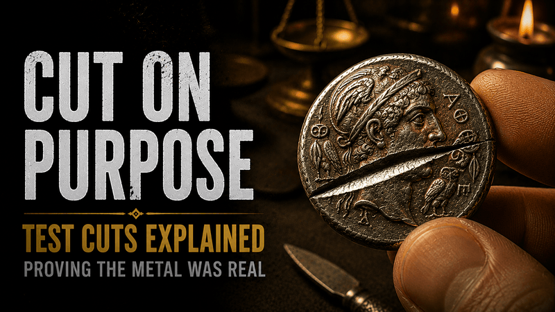 Test Cuts Explained: Why Some Coins Were Cut on Purpose - Kinzer Coins