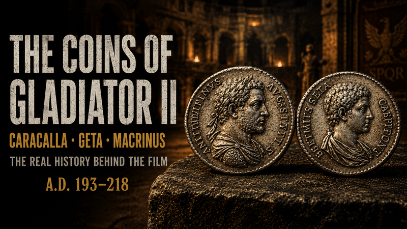 The Coins of Gladiator II  The Real History Behind the Film's Emperors, Dynasties, and Roman Coinage - Kinzer Coins