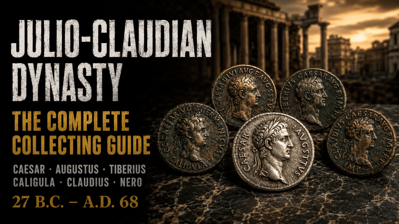 The Julio-Claudians: Rome's First Imperial Dynasty  27 BC – AD 68 · From Julius Caesar to Nero · The Family That Changed History Forever - Kinzer Coins