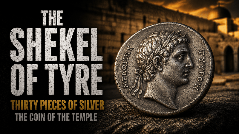 The Shekel of Tyre: The Silver Coin of the Temple  Second Century BC to First Century AD · The Temple Tax · The Thirty Pieces of Silver - Kinzer Coins
