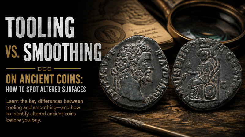 Tooling vs. Smoothing on Ancient Coins: How to Spot Altered Surfaces - Kinzer Coins