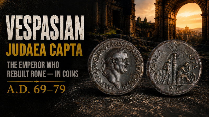 Vespasian Coins: Judaea Capta & the Founder of the Flavian Dynasty