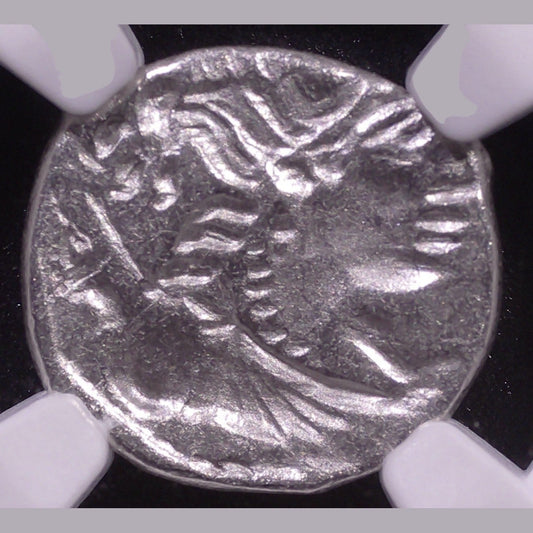 Massalia Silver Drachm — Artemis Brockage Error, 2nd–1st C. BC