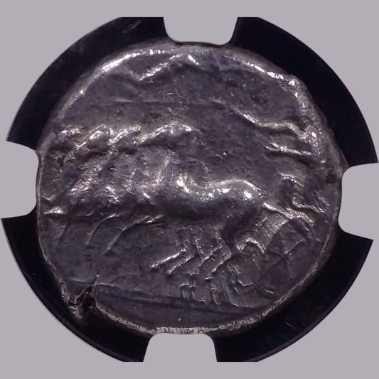 Panormus Silver Tetradrachm — Quadriga, c. 370–360 BC
