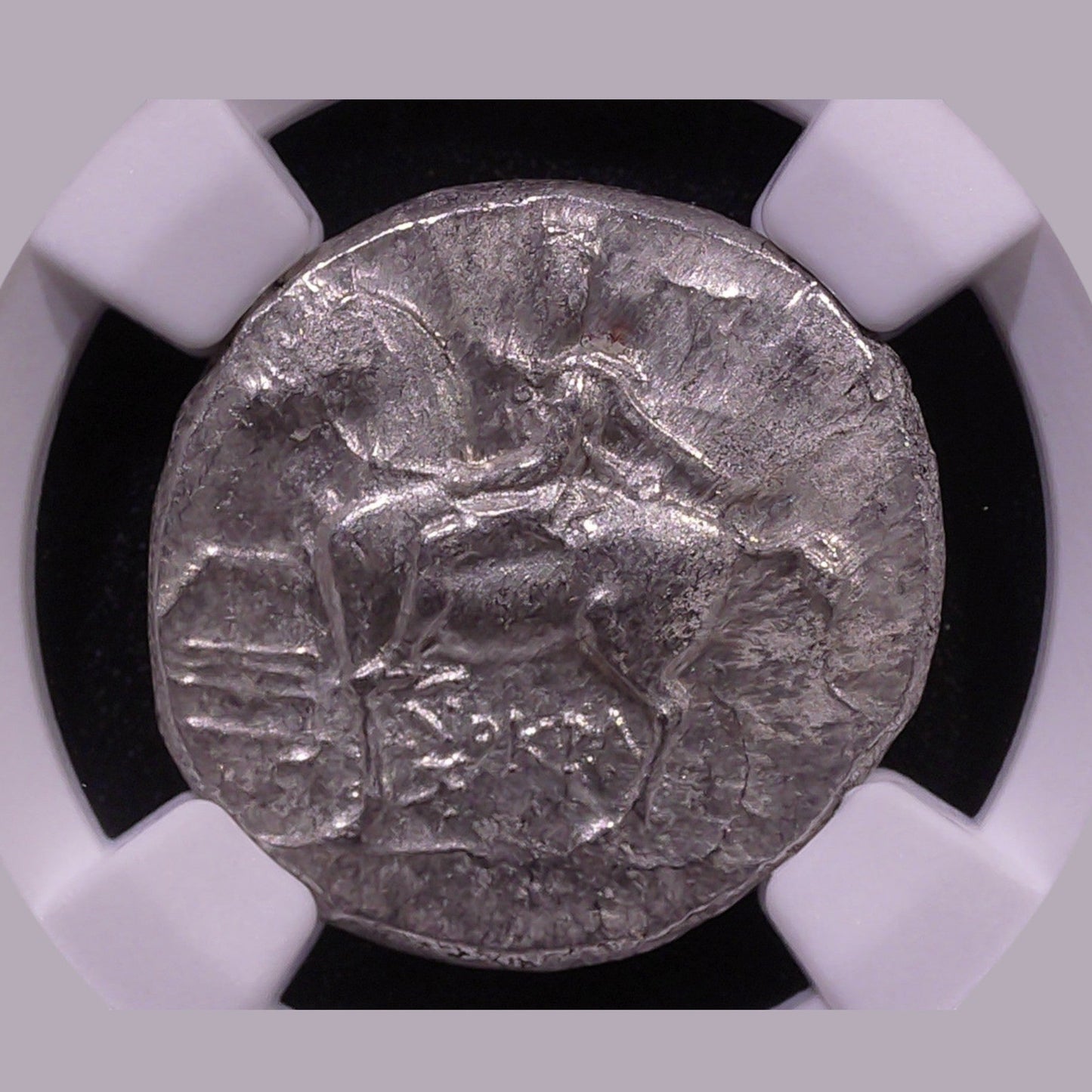 Taras Silver Didrachm — Horseman & Dolphin, c. 280–240 BC