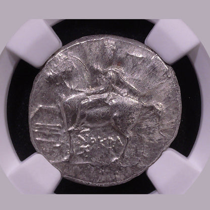 Taras Silver Didrachm — Horseman & Dolphin, c. 280–240 BC