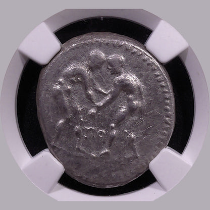 Aspendus Silver Stater — Wrestlers & Slinger, c. 325–250 BC