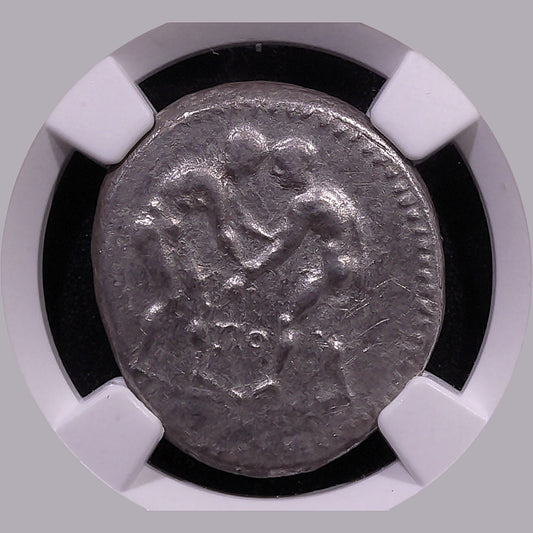 Aspendus Silver Stater — Wrestlers & Slinger, c. 325–250 BC