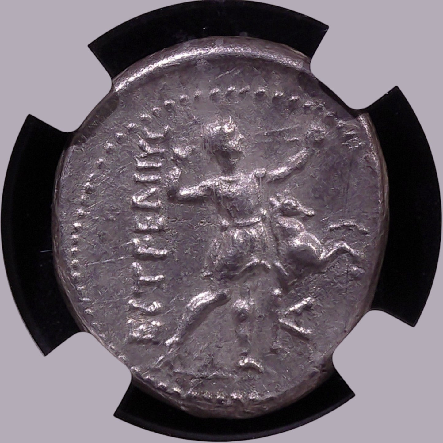 Aspendus Silver Stater — Wrestlers & Slinger, c. 325–250 BC