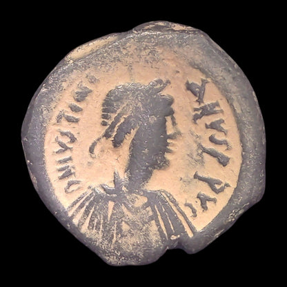 Justinian I Bronze Coin from Ancient Nikomedia — Emperor Who Rebuilt the Roman Empire