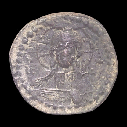 Anonymous Byzantine Bronze Coin Featuring Jesus Christ — Constantinople Mint (Romanus IV)