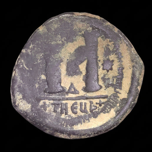 Justinian I Bronze Follis from Ancient Antioch — Rome's Great Reconquest (AD 533–537)