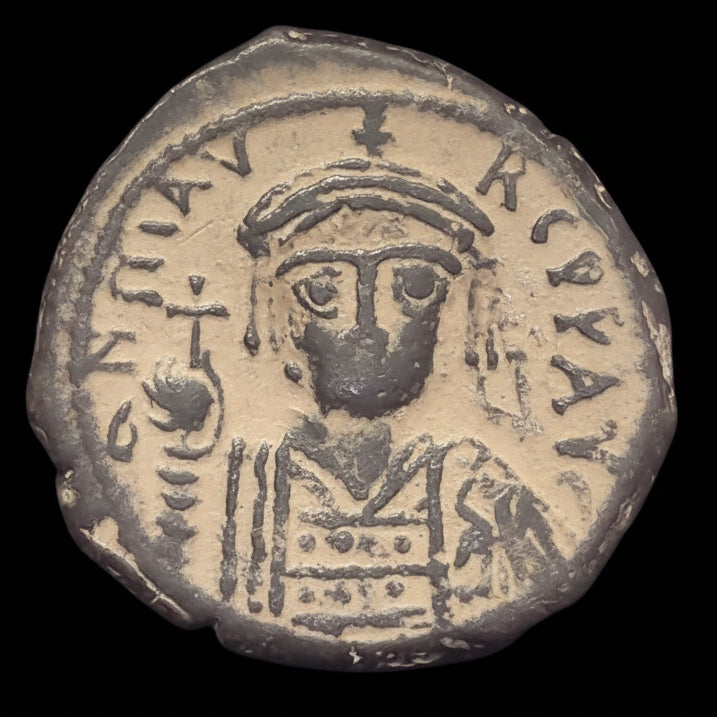 Maurice Tiberius Bronze Follis from Constantinople — The Emperor Before Byzantium's Greatest Crisis