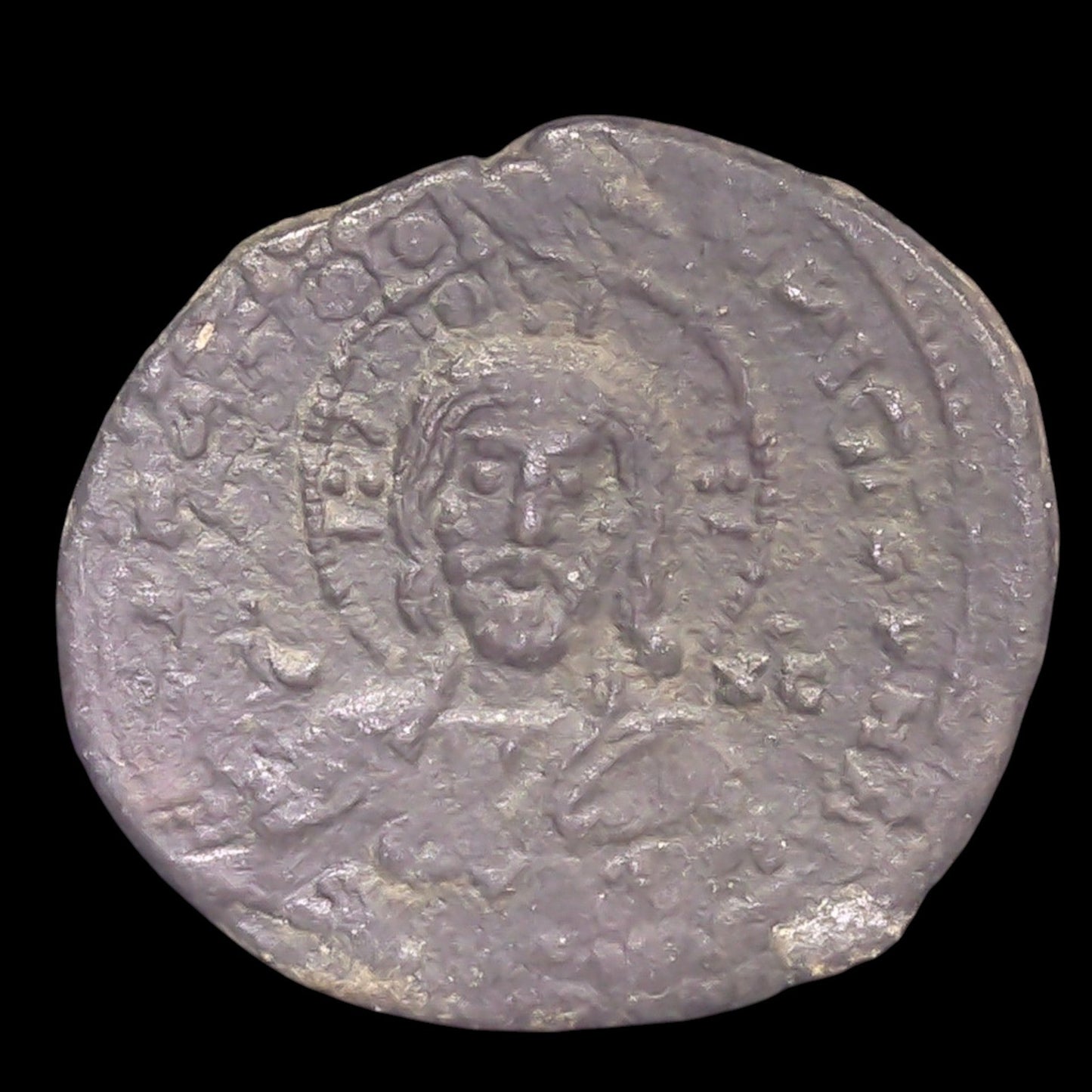 Anonymous Byzantine Bronze Coin Featuring Jesus Christ — The First "King of Kings" Coin