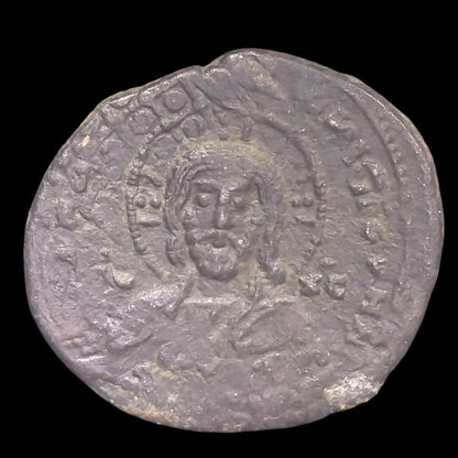 Anonymous Byzantine Bronze Coin Featuring Jesus Christ — The First "King of Kings" Coin