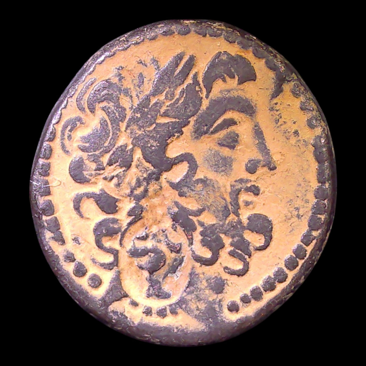 Antioch Ancient Bronze Coin with Possible Cleopatra VII Countermark | 47–46 BC