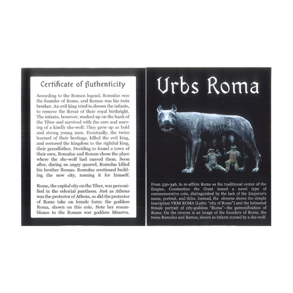 Romulus & Remus Roman Bronze – Urbs Roma She-Wolf – NGC Certified