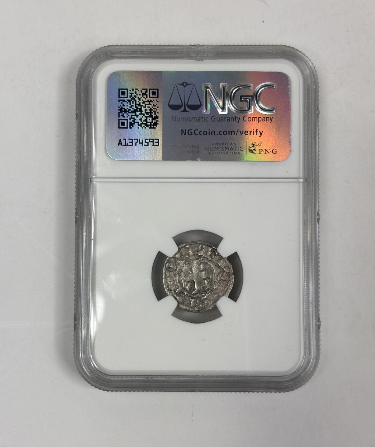Alfonso VIII Silver Dinero — Toledo Mint — representative supplier photograph 2