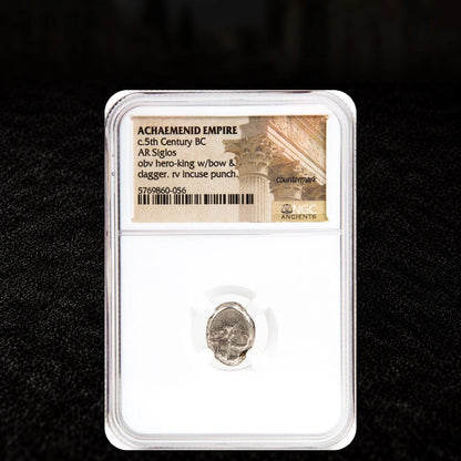 Achaemenid Persian Silver Siglos — NGC - Kinzer Coins