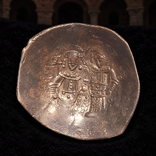 Alexios III Angelos Ancient Byzantine Bronze Trachy — Before the Fourth Crusade (AD 1195–1203) - Kinzer Coins