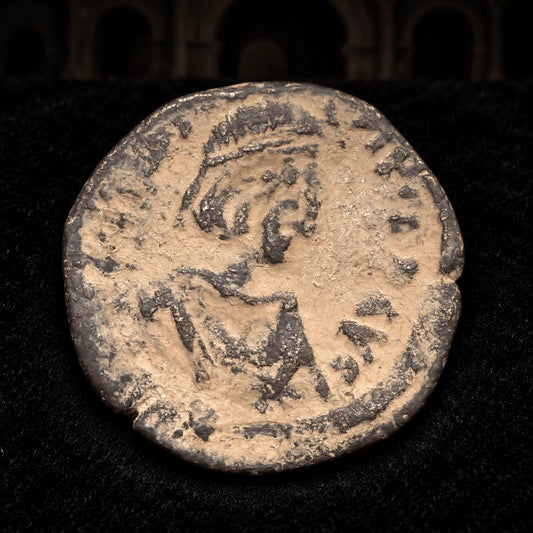 Anastasius I Ancient Byzantine Bronze Coin — Monetary Reform (+ Bonus Coin) (AD 491–518) - Kinzer Coins