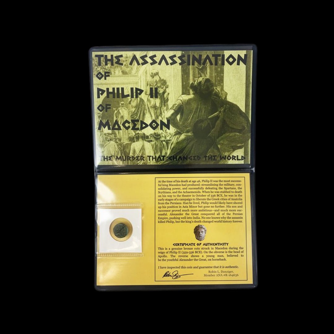 Ancient Bronze Coin of Philip II of Macedon — Father of Alexander the Great, Struck in the 4th Century BC Around the Time of His Assassination | Album History Collection - Kinzer Coins