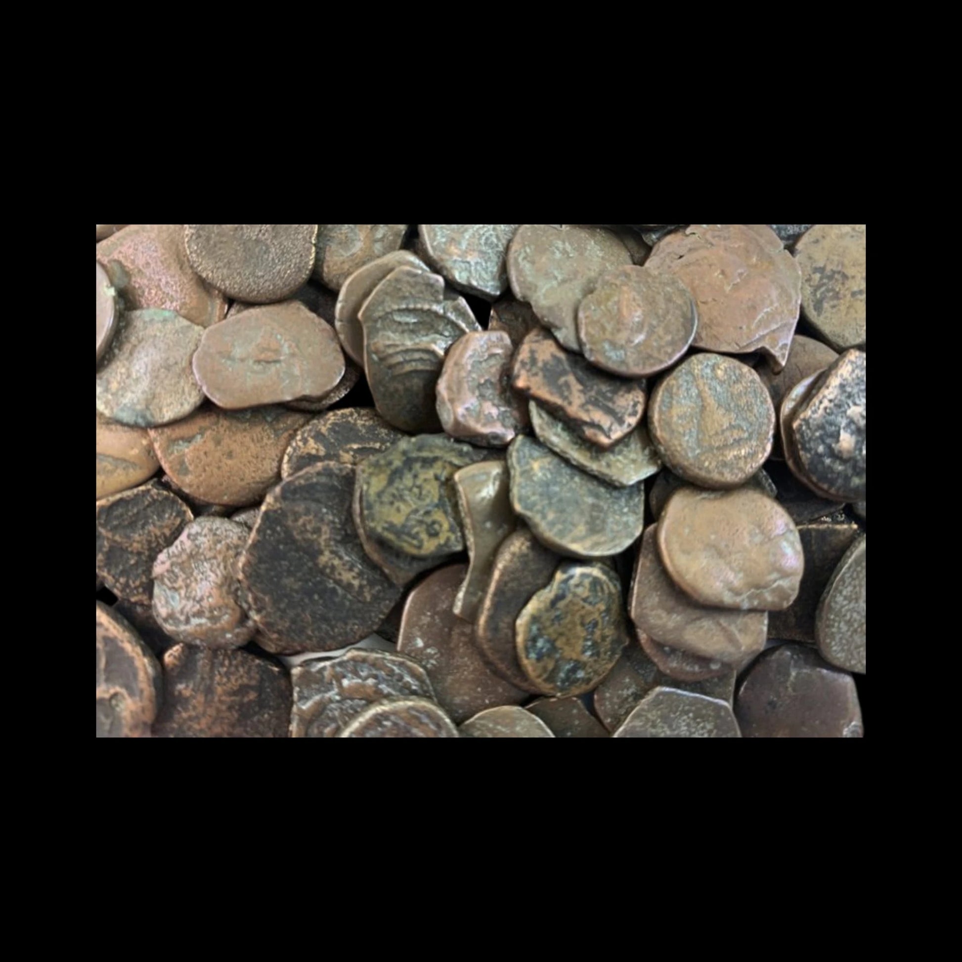 Ancient Bronze Coin of the Biblical Holy Land - Nabataean Issue (about 2000 - 2100 years ago) - Kinzer Coins