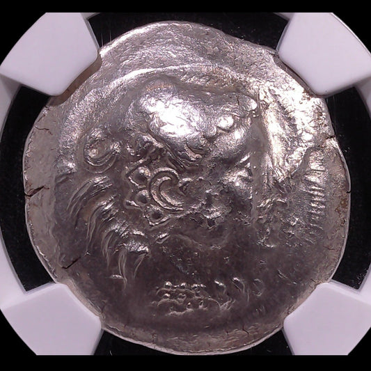 Ancient Celtic Silver Tetradrachm (c. 3rd–2nd Century BC, Philip III Type), Authenticated Ancient Coin - Kinzer Coins