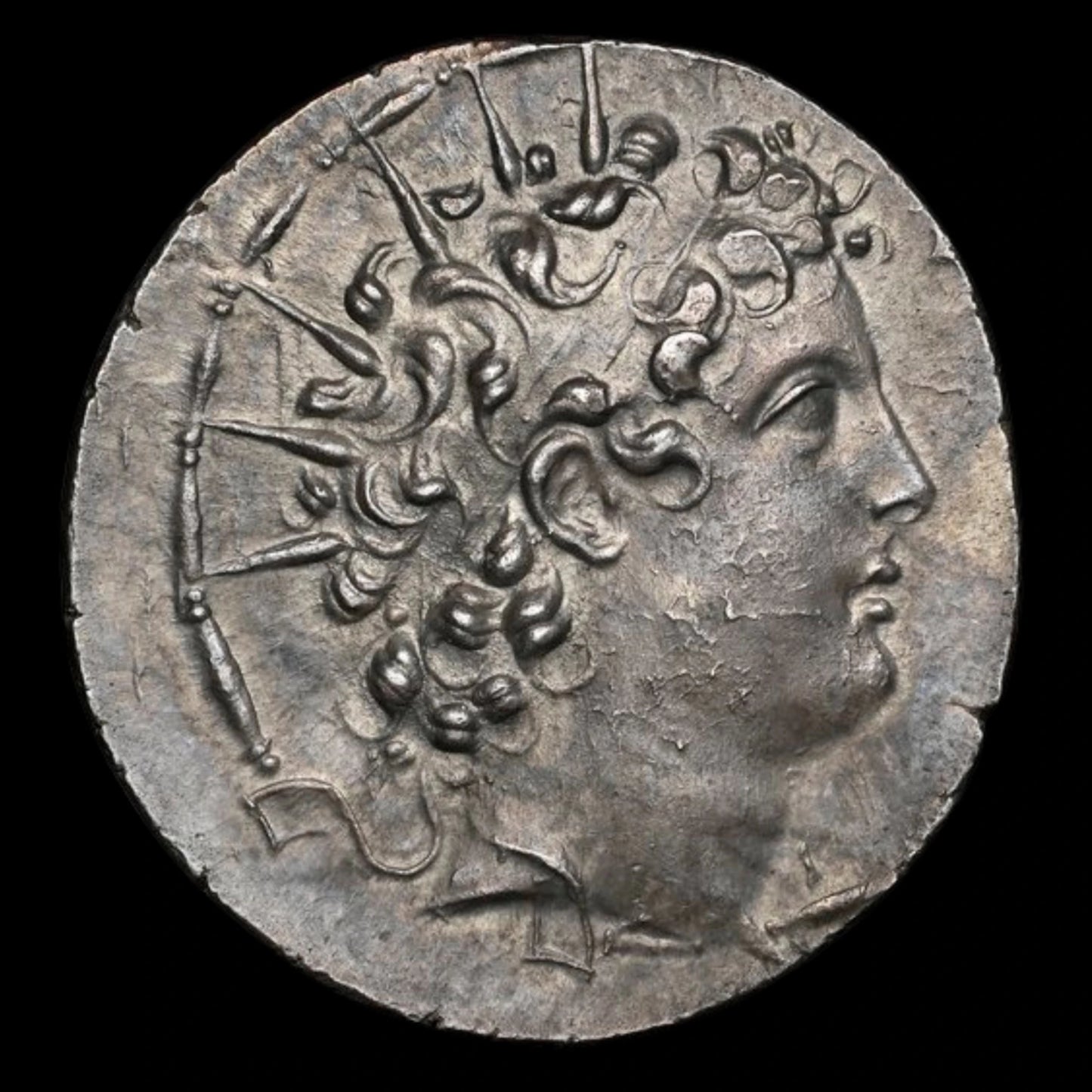 Ancient Greek Silver Coin of King Antiochus VI Dionysus (Young Ruler of the Seleucid Empire) - Kinzer Coins