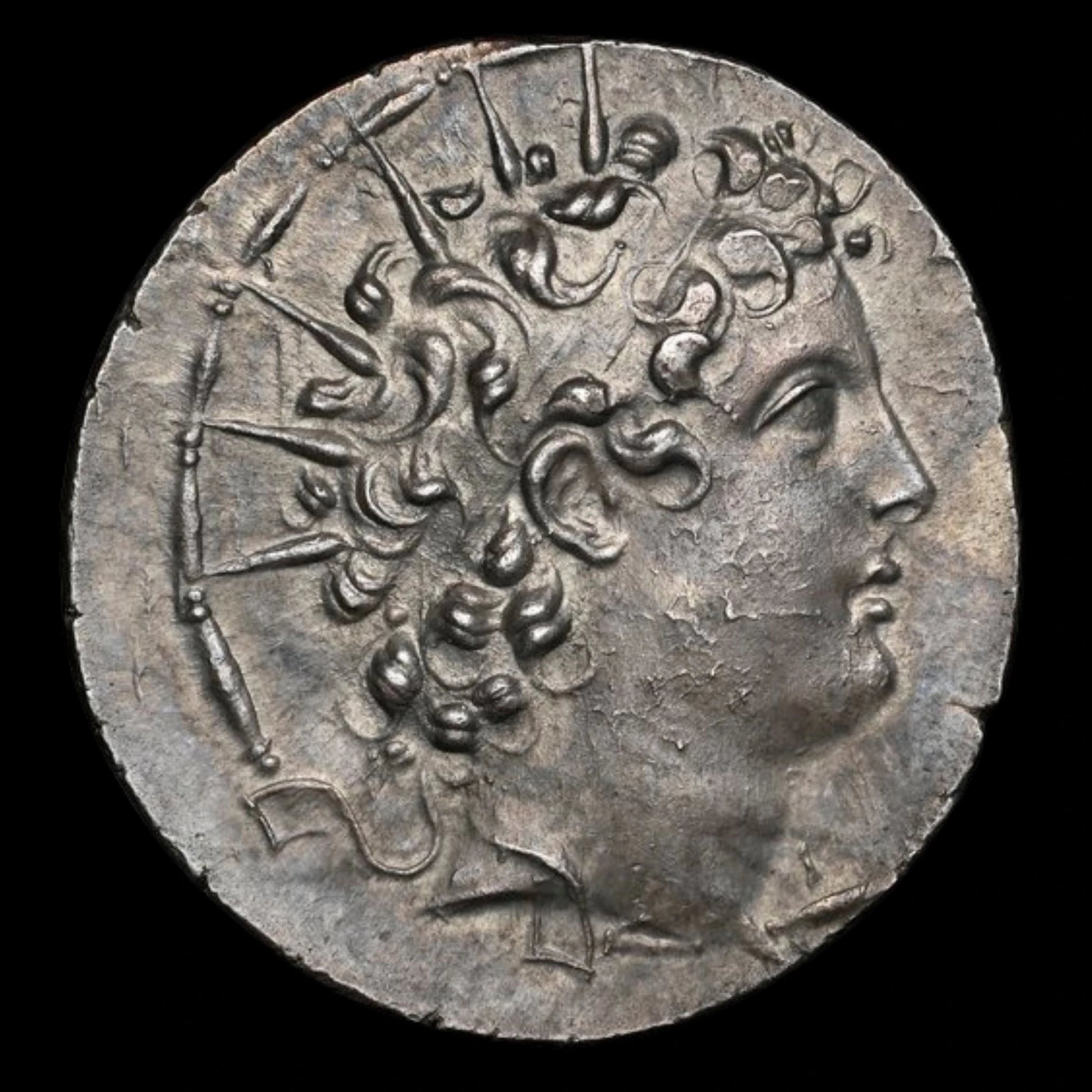 Ancient Greek Silver Coin of King Antiochus VI Dionysus (Young Ruler of the Seleucid Empire) - Kinzer Coins