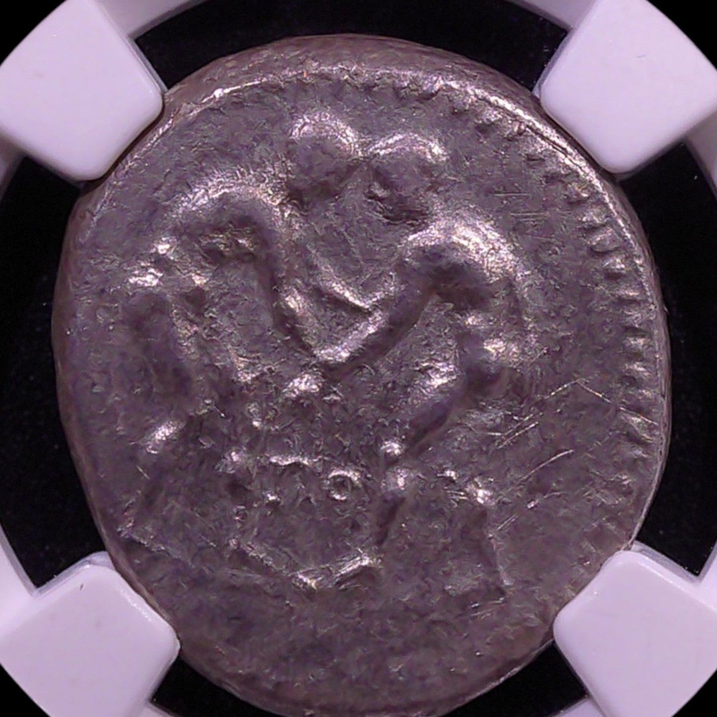 Ancient Greek Silver Stater of Aspendus (c. 325–250 BC, Famous Wrestlers & Slinger Type), Authenticated Ancient Coin - Kinzer Coins