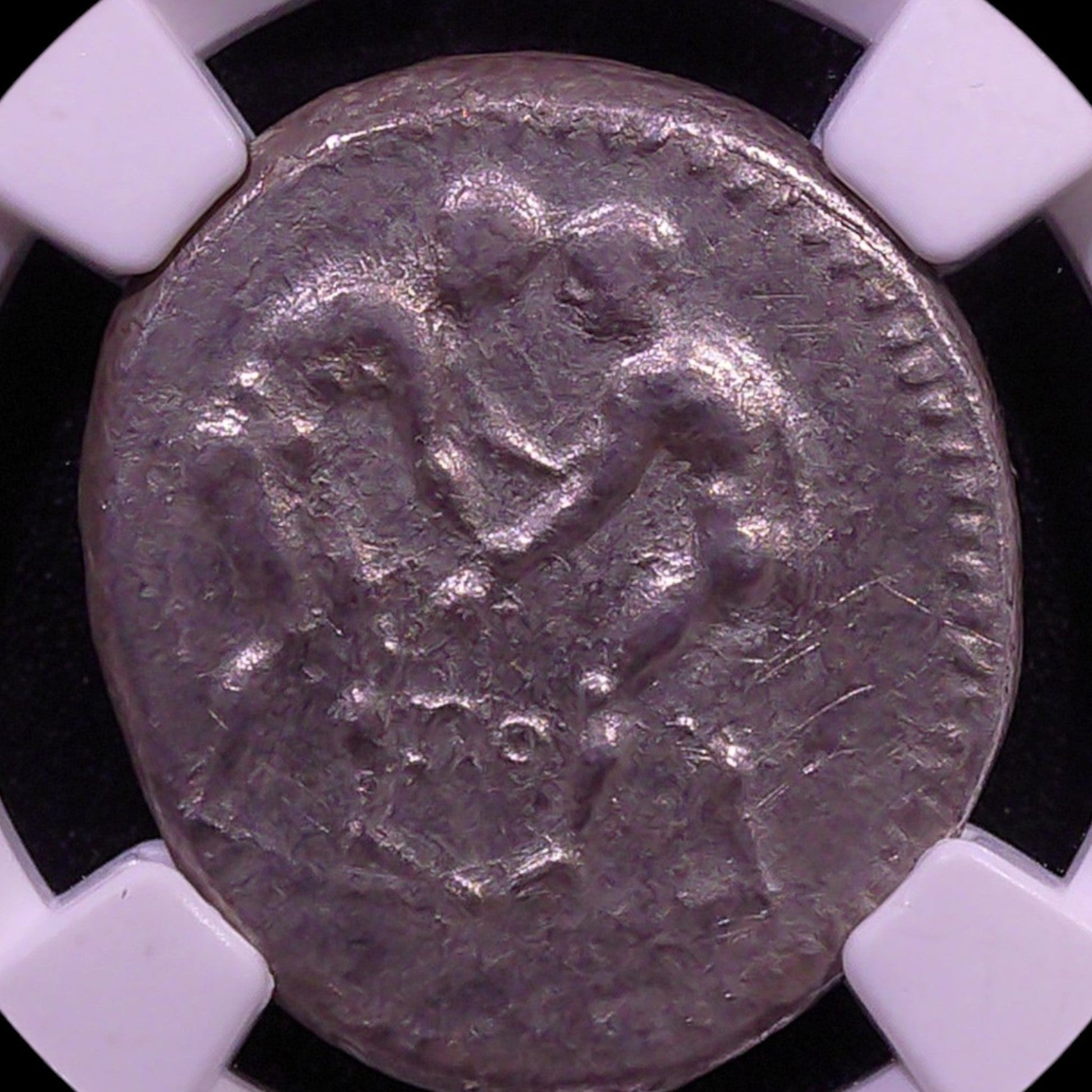 Ancient Greek Silver Stater of Aspendus (c. 325–250 BC, Famous Wrestlers & Slinger Type), Authenticated Ancient Coin - Kinzer Coins