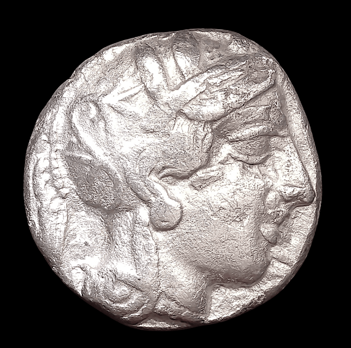 Ancient Greek Silver Tetradrachm of Athens (350–294 BC, Owl Type with Ancient Countermarks), Authenticated Ancient Coin - Kinzer Coins