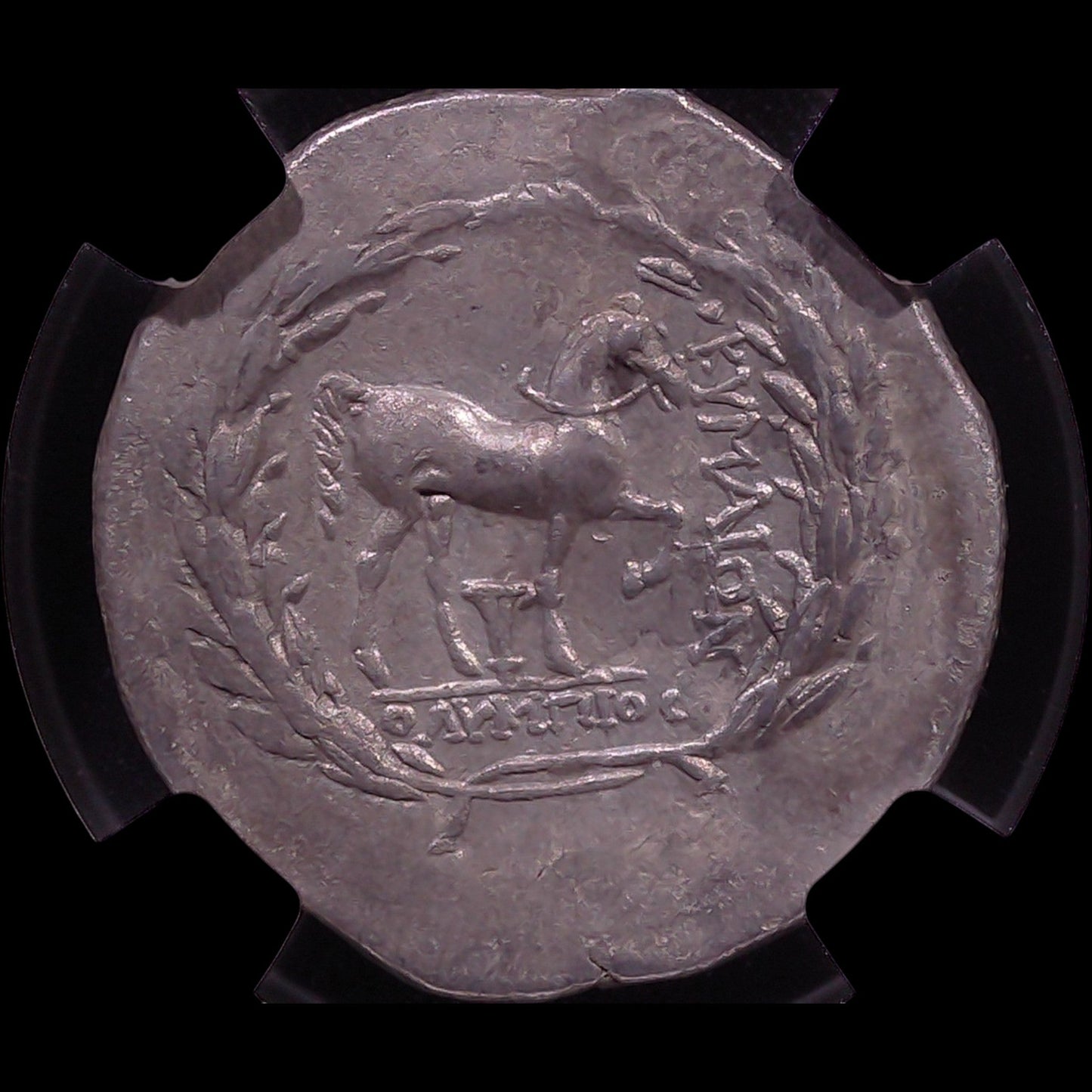 Ancient Greek Silver Tetradrachm of Cyme (c. Mid-2nd Century BC, Amazon Cyme & Horse Type), Authenticated Ancient Coin - Kinzer Coins