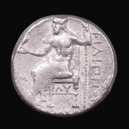 Ancient Macedonian Silver Coin of King Philip III Arrhidaeus (Successor of Alexander the Great) - Kinzer Coins