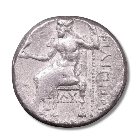 Ancient Macedonian Silver Coin of King Philip III Arrhidaeus (Successor of Alexander the Great) - Kinzer Coins