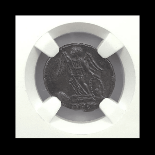 1,600-Year-Old Ancient Roman Bronze Coin Commemorating Constantinople, NGC Certified XF - Kinzer Coins