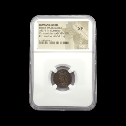 Ancient Roman Bronze Coin Commemorating Constantinople — Struck Over 1,600 Years Ago, NGC Certified and Preserved from the Dawn of Rome’s New Capital - Kinzer Coins