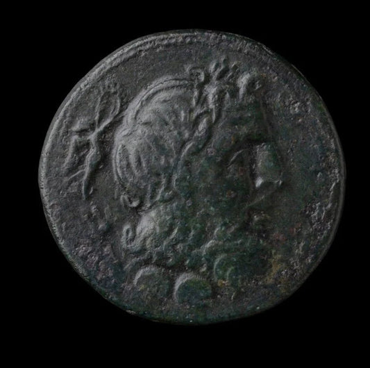 Ancient Roman Bronze Coin from Brundisium (Key Port of the Roman Republic) - Kinzer Coins