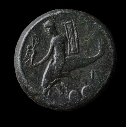 Ancient Roman Bronze Coin from Brundisium (Key Port of the Roman Republic) - Kinzer Coins