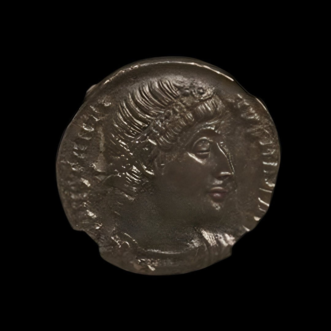 Ancient Roman Bronze Coin of Constantine the Great (c. AD 300, Rome’s First Christian Emperor), NGC Certified - Kinzer Coins