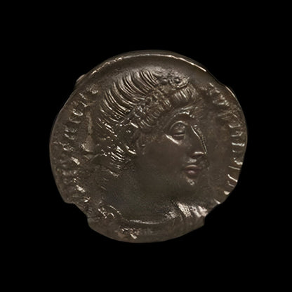 Ancient Roman Bronze Coin of Constantine the Great (c. AD 300, Rome’s First Christian Emperor), NGC Certified - Kinzer Coins
