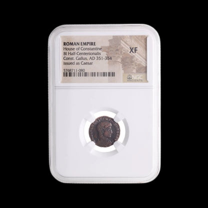 Ancient Roman Bronze Coin of Constantius Gallus (Cousin of Emperor Julian the Apostate) - Kinzer Coins