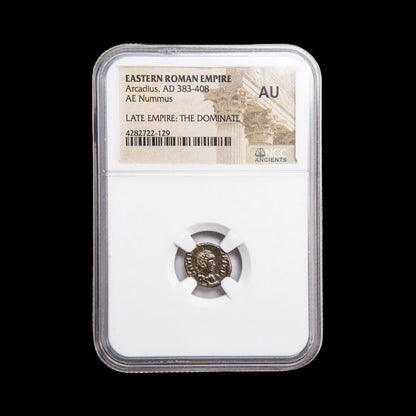 Ancient Roman Bronze Coin of Emperor Arcadius (Late Roman Empire) - Kinzer Coins